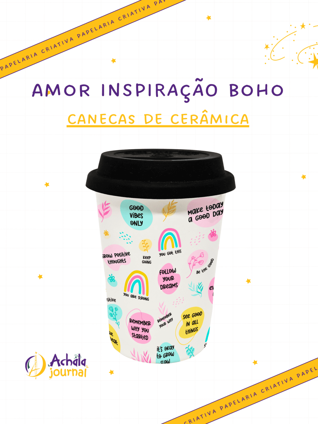 Florescer Boho Copo Tipo Starbucks - Image 4