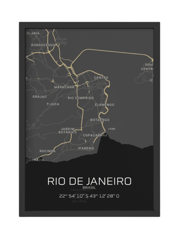 Quadro Horizontes do Rio de Janeiro - Personalizado A4 Vertical