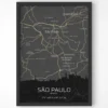 Quadro Horizontes de São Paulo - Personalizado A3 Vertical