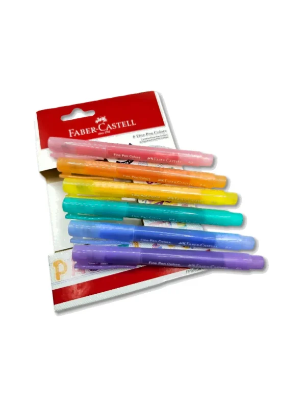 Faber-Castell FINE PEN COLORS 6 cores