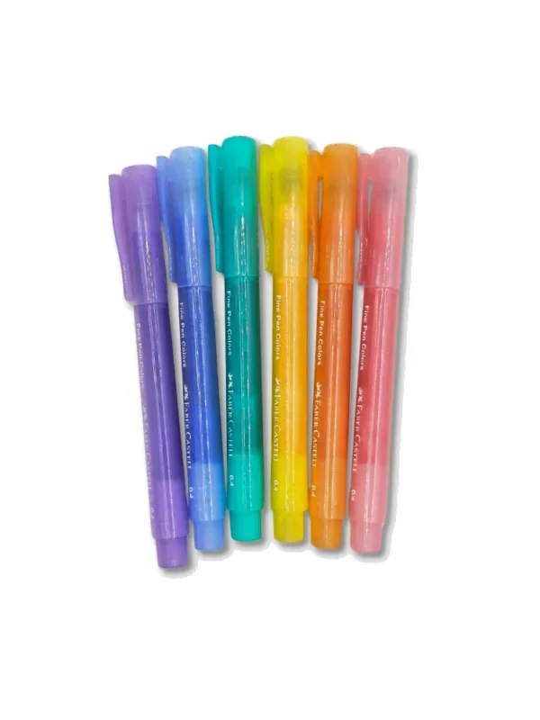 Faber-Castell FINE PEN COLORS 6 cores