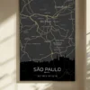 Quadro Horizontes de São Paulo - Personalizado A3 Vertical