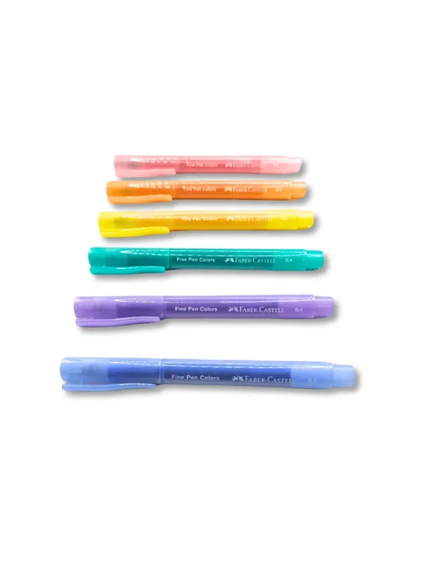 Faber-Castell FINE PEN COLORS 6 cores