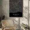 Quadro Horizontes de São Paulo - Personalizado A3 Vertical