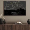 Quadro Horizontes de São Paulo - Personalizado A3 Vertical