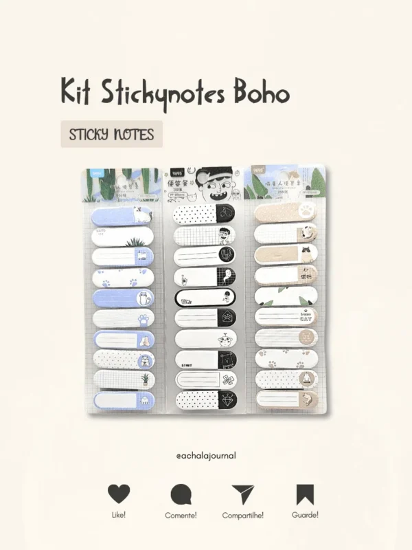 Kit Stickynotes Boho