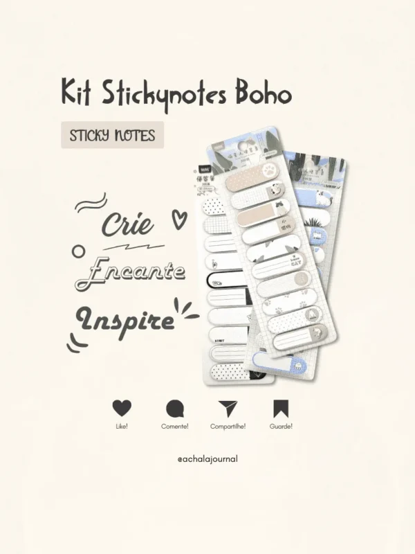 Kit Stickynotes Boho