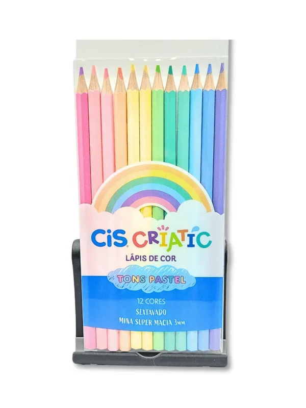 CRIATIC Lápis de Cor CIS - 12 cores pastéis