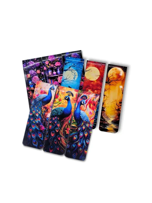 Coleção Achala Journal com 3 kits de marcadores de páginas magnéticos de estampas exclusivas.