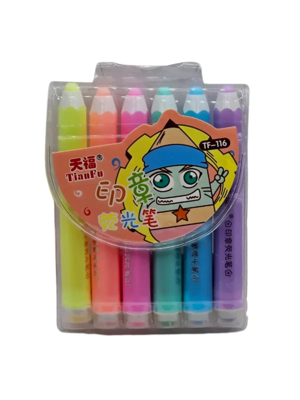 Funstamp Pastel Tianfu 2 em 1 - Carimbo e marca-texto
