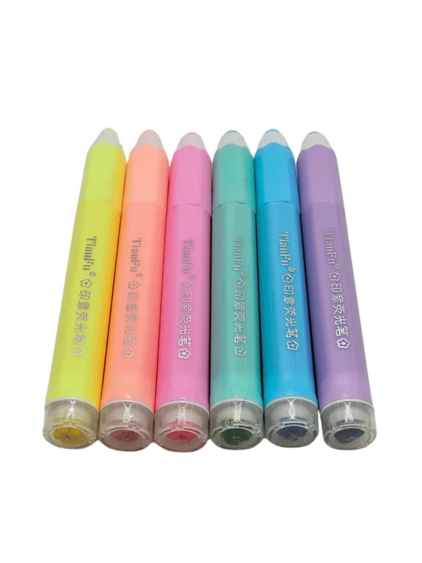 Funstamp Pastel Tianfu 2 em 1 - Carimbo e marca-texto