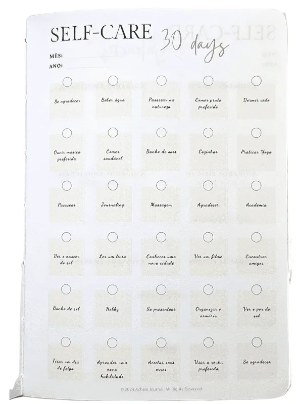 Planner Achala SelfHarmony - Insert Selfcare Trimestral