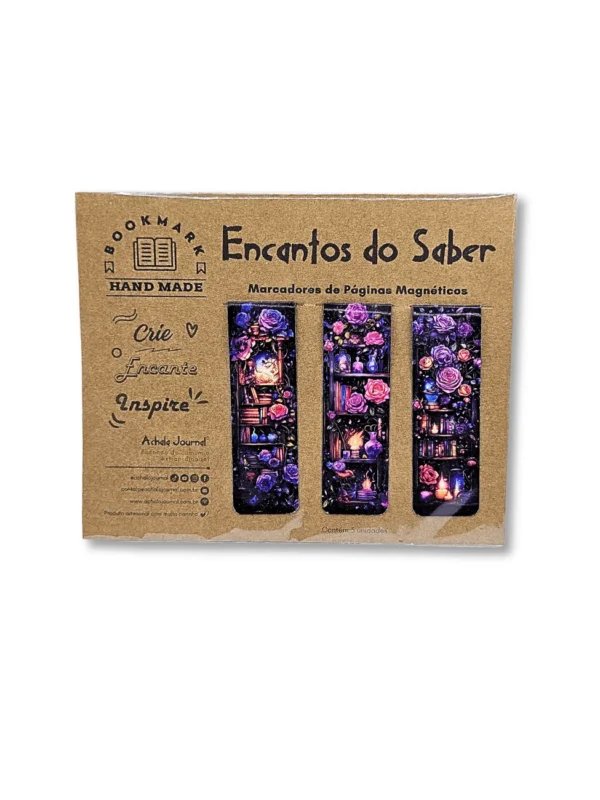 Marcadores de Páginas Magnéticos Encantos do Saber