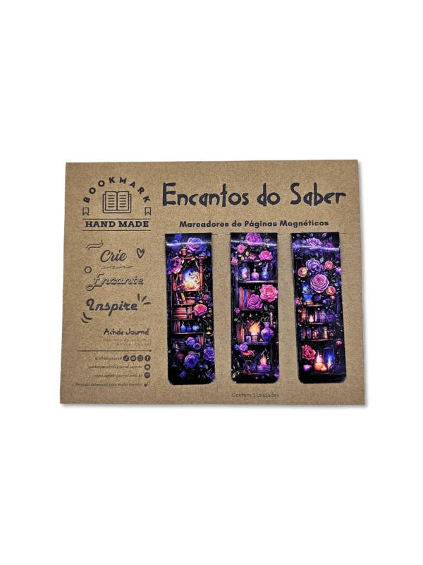 Marcadores de Páginas Magnéticos Encantos do Saber