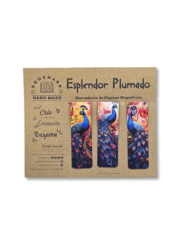 Marcadores de Páginas Magnéticos Esplendor Plumado