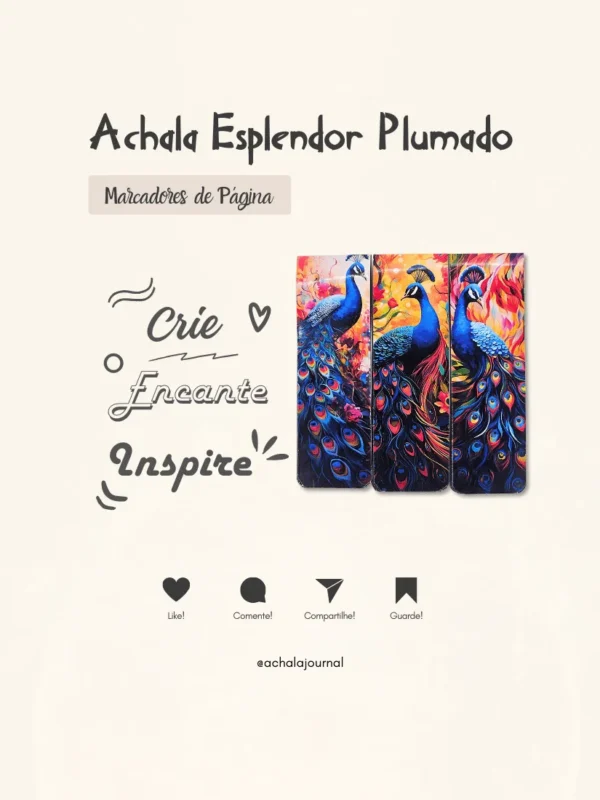Marcadores de Páginas Magnéticos Esplendor Plumado