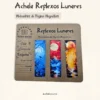Conjunto Achala com 3 Marcadores de Páginas Magnéticos Reflexos Lunares inspirados nas fases da lua.