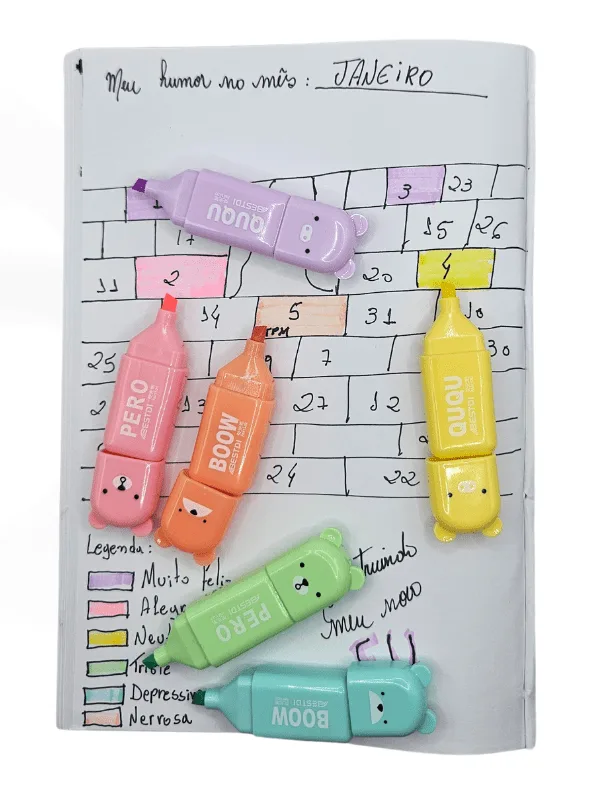 Mini Kit Ursos Boow - Marca Texto