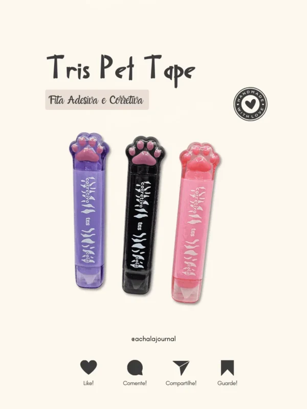Tris Pet Tape: 2 em 1