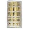 Washi Tapes Tropical Gold - Kit Dourados 5 unid