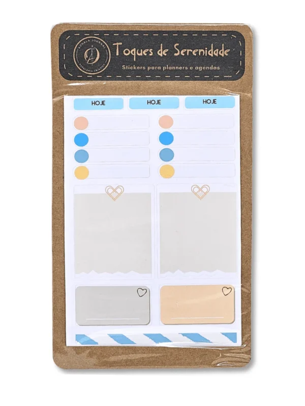 Achala Kit Adesivos para Planner - Toques de Serenidade