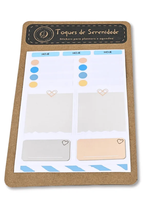 Achala Kit Adesivos para Planner - Toques de Serenidade