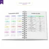 Agenda Planner Diário 2025 Tons de Serenidade | Anual Datado - Papelaria Achala