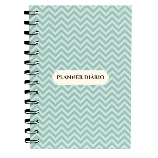 Agenda Planner Diário 2025 Chevron Vibes | Anual Datado - Papelaria Achala