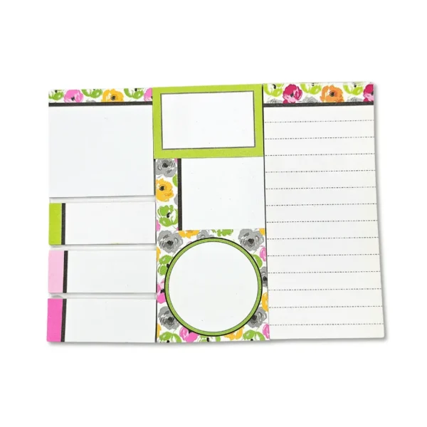 Bloco de Anotações Primavera - Kit post-it