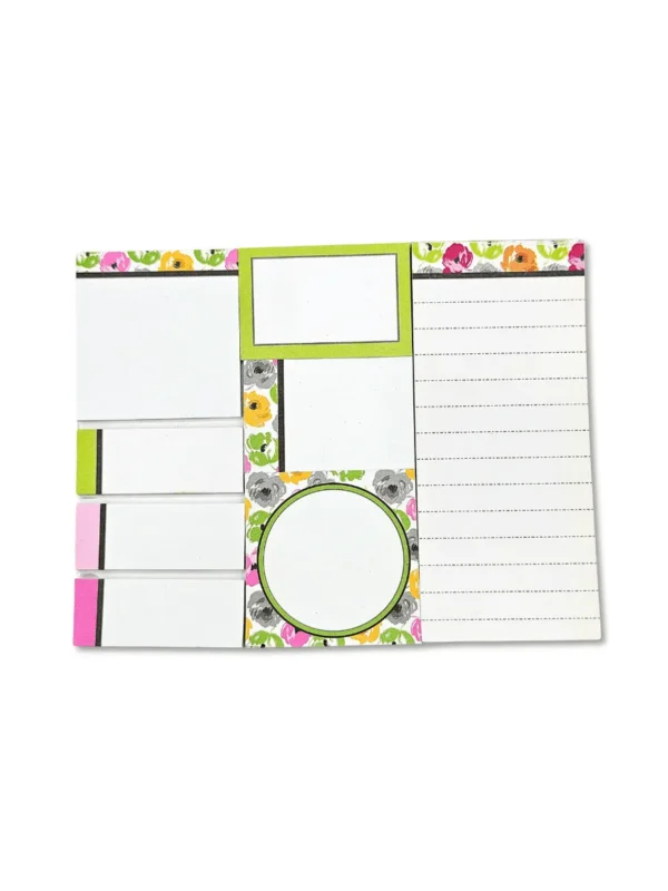 Bloco de Anotações Primavera - Kit post-it