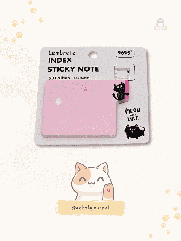 GatoInk Lembretes Bloco de Anotações Adesivo
