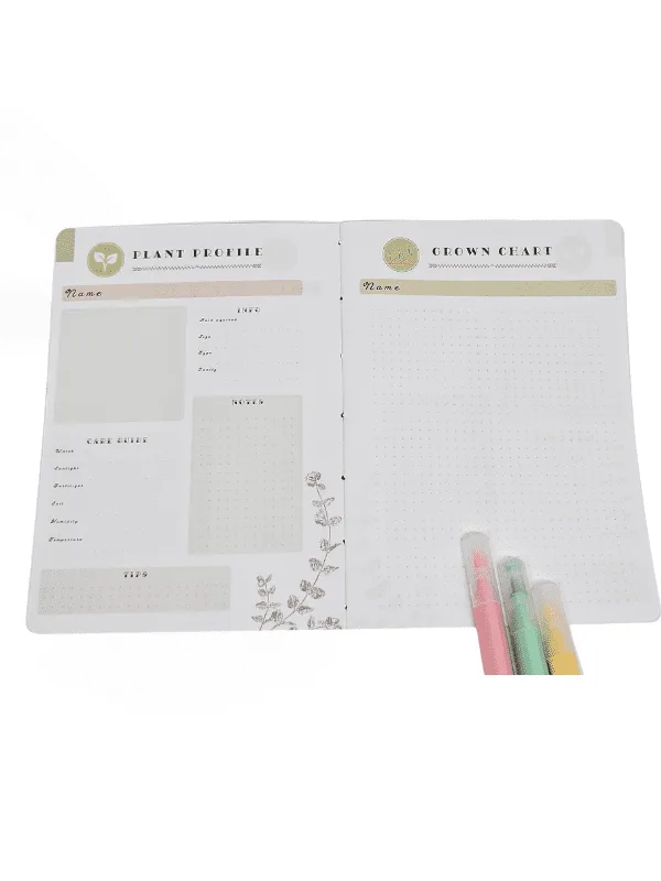 Planner Achala Flora - Insert Plantas CareTracker