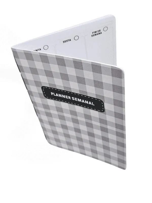 Planner Achala Journey Xadrez - Insert Semanal Premium Não Datado