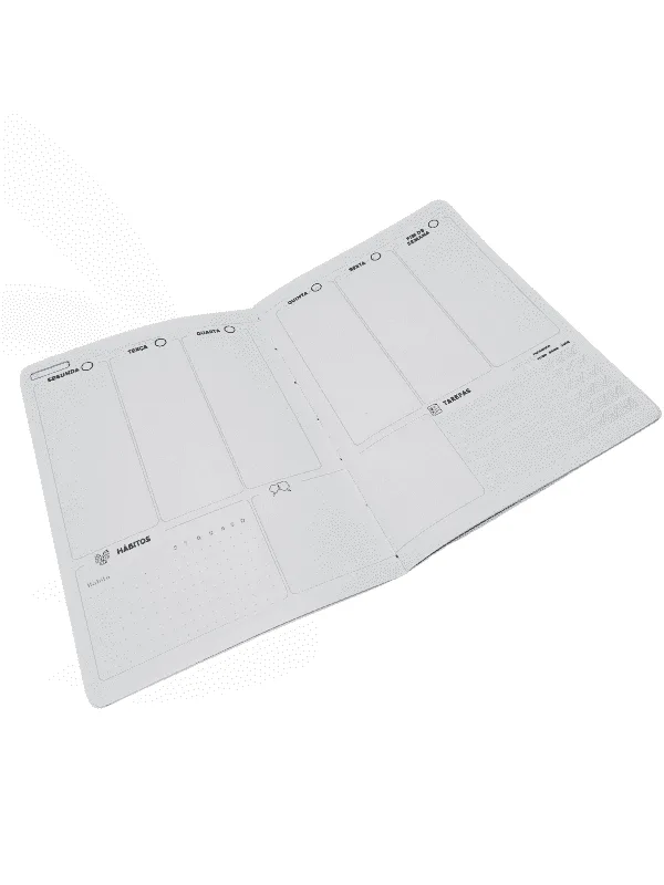 Planner Achala Journey Xadrez - Insert Semanal Premium Não Datado