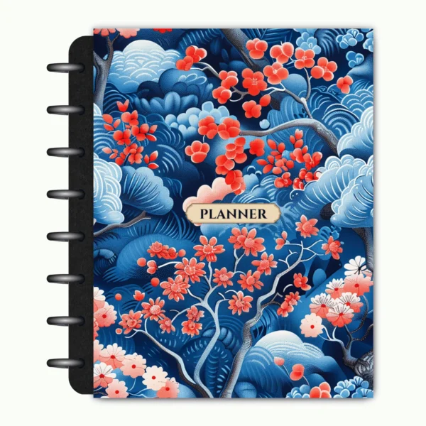 Capa Planner Modular Caminho de Sakura - Papelaria Funcional