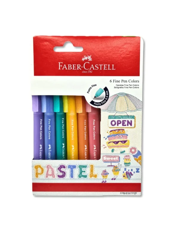 Faber-Castell FINE PEN COLORS 6 cores