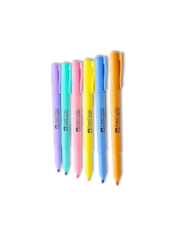 Marca Texto Faber-Castell Grifpen Pastel - 6 Cores