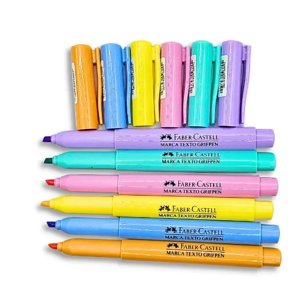 Marca Texto Faber-Castell Grifpen Pastel - 6 Cores