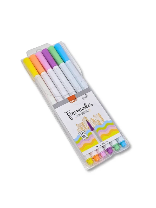 Caneta Hidrográfica BRW - FINEMARKER PASTEL