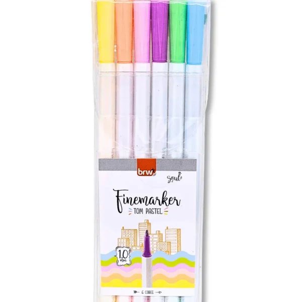 Caneta Hidrográfica BRW - FINEMARKER PASTEL