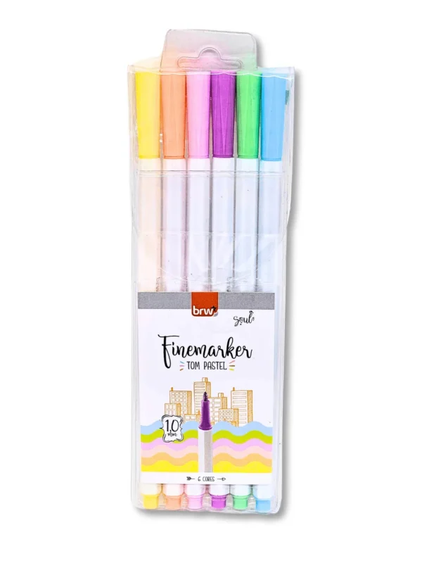 Caneta Hidrográfica BRW - FINEMARKER PASTEL