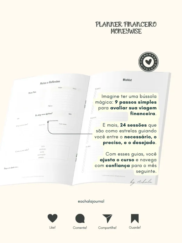 Achala Planner Financeiro Moneywise - Semestral
