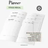 Achala Planner Fitness Mensal – Insert