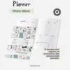 Achala Planner Fitness Mensal – Insert