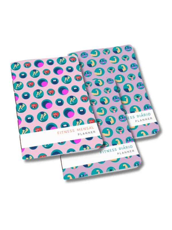 Kit Achala Planner Fitness Shape & Shine PB - 3 por 2
