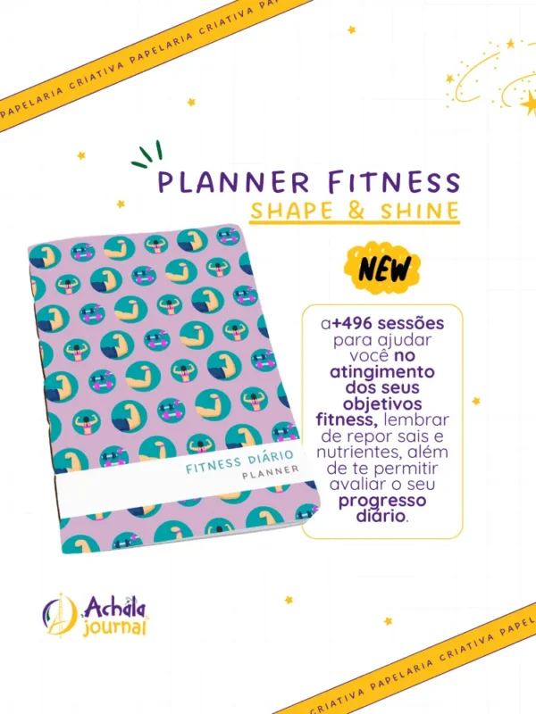Achala Planner Fitness Shape & Shine Diário - Insert