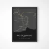 Quadro Horizontes do Rio de Janeiro - Personalizado A4 Vertical