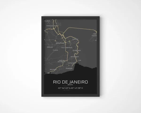 Quadro Horizontes do Rio de Janeiro - Personalizado A4 Vertical