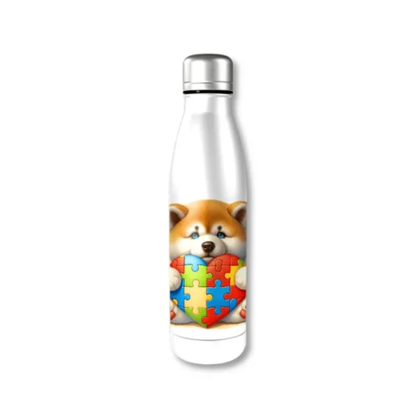 Garrafa Elo Autista Akita Tranquility: Refresque-se na Paz da Inclusão