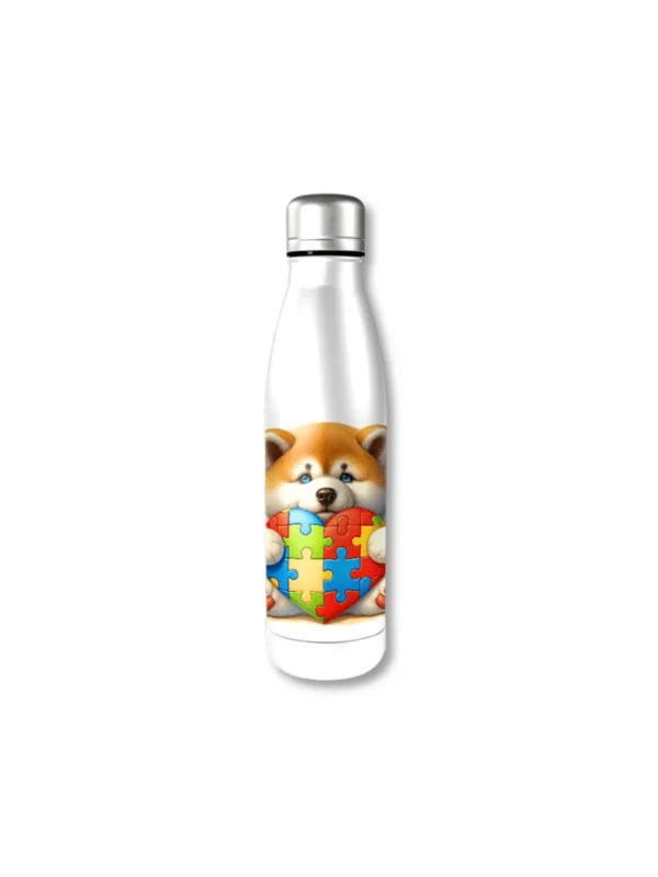 Garrafa Elo Autista Akita Tranquility: Refresque-se na Paz da Inclusão